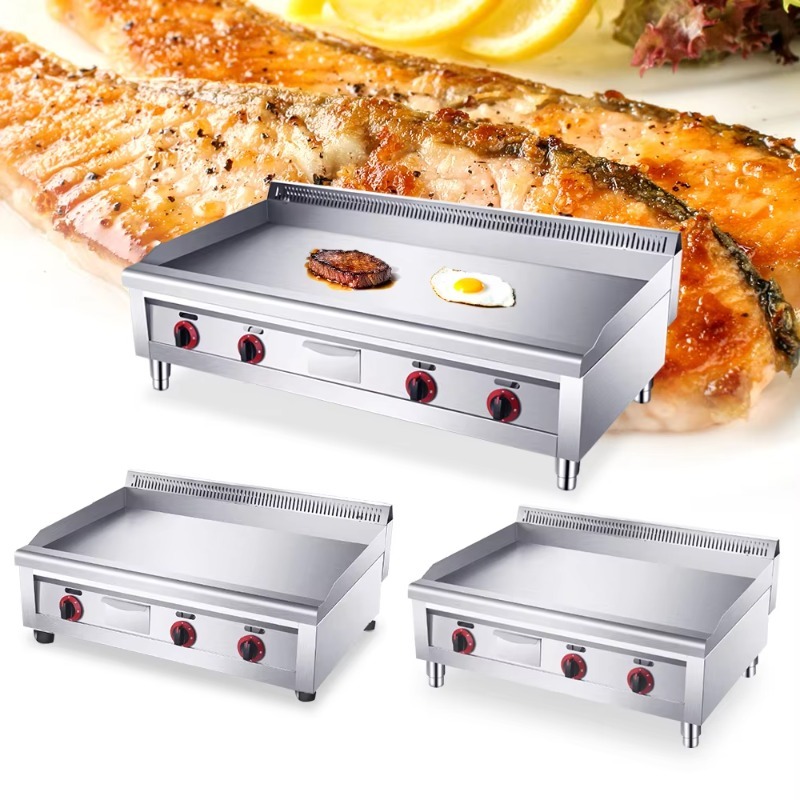 Commercial Kitchen Griddle - Chapa Elétrica Profissional de 16mm para