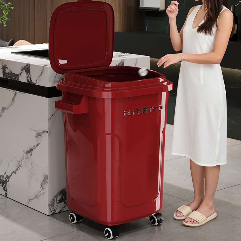Commercial Kitchen Needs - Lixeira Grande para Cozinha com Rodas