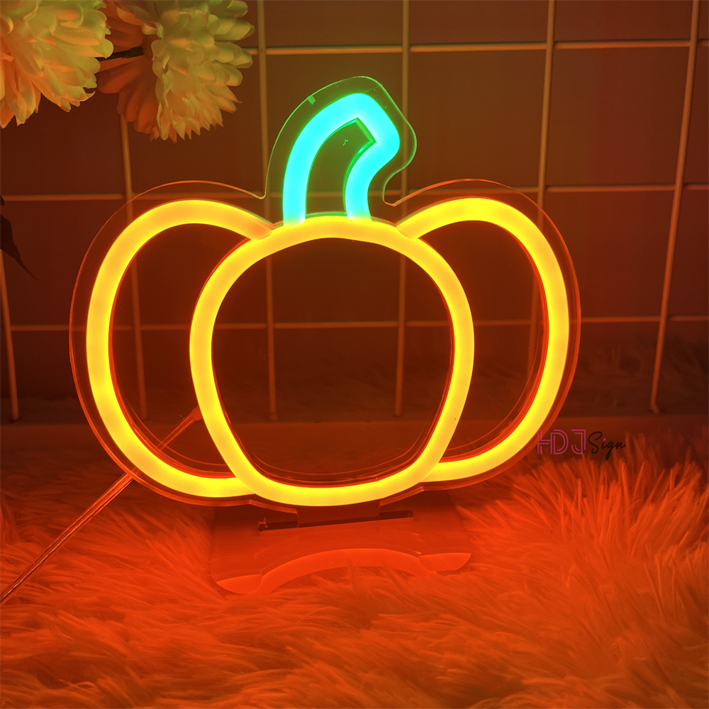 Commercial Kitchen Lighting Design - Design de abóbora led neon luz
