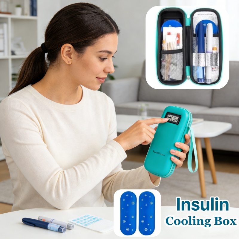 Refrigerated Display Case - Refrigerador de insulina caso de viagem