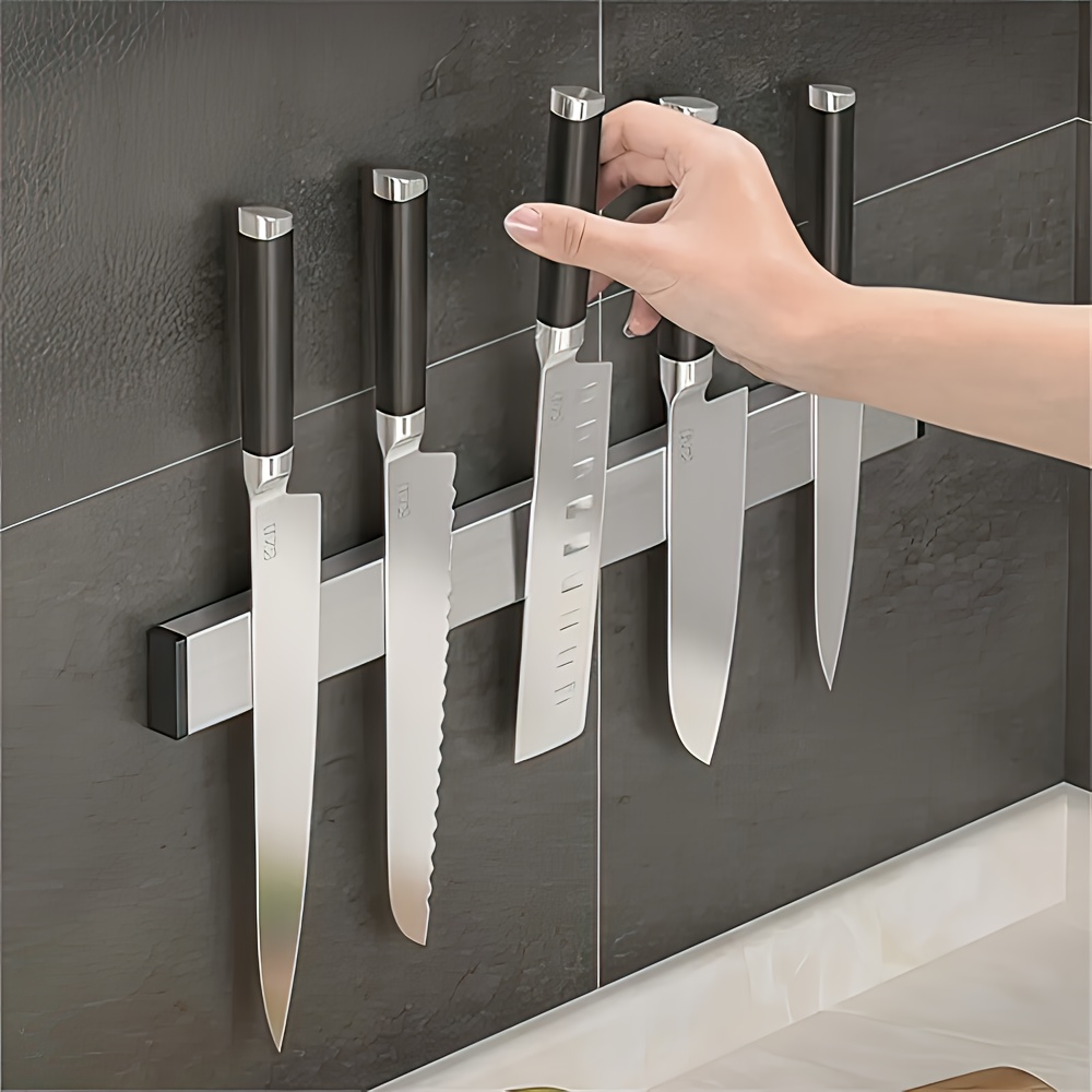 Commercial Kitchen Knife Holder - 1pc suporte de faca magnética para