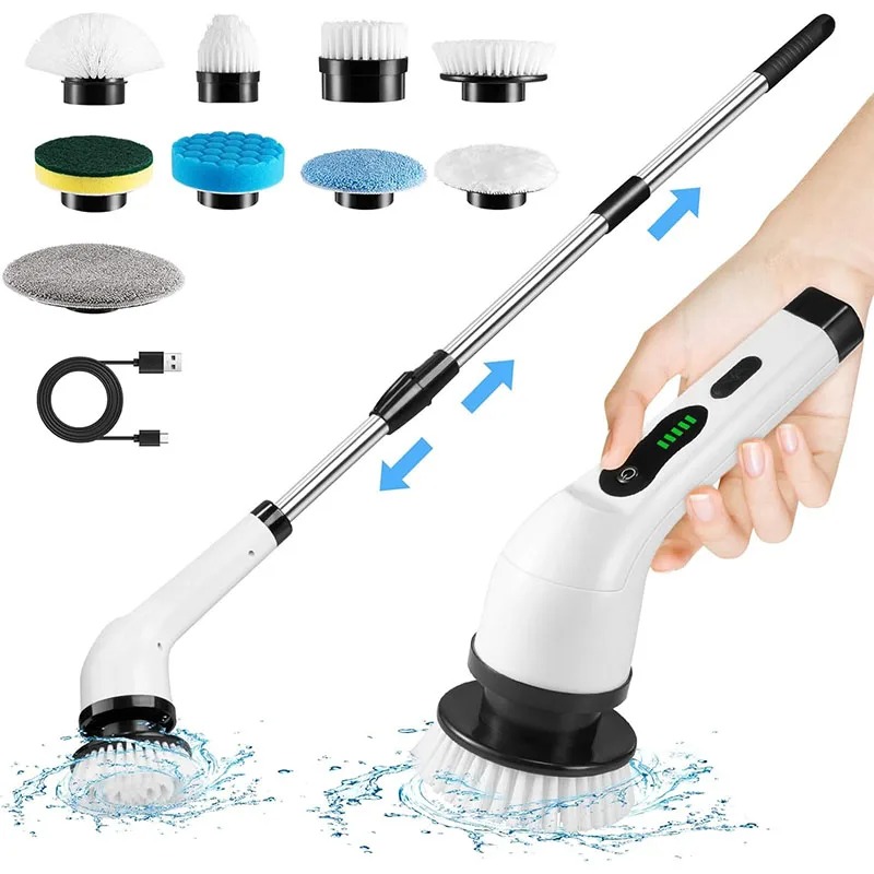 Commercial Kitchen Cleaning - Escova de Limpeza Elétrica Multifuncional Sem