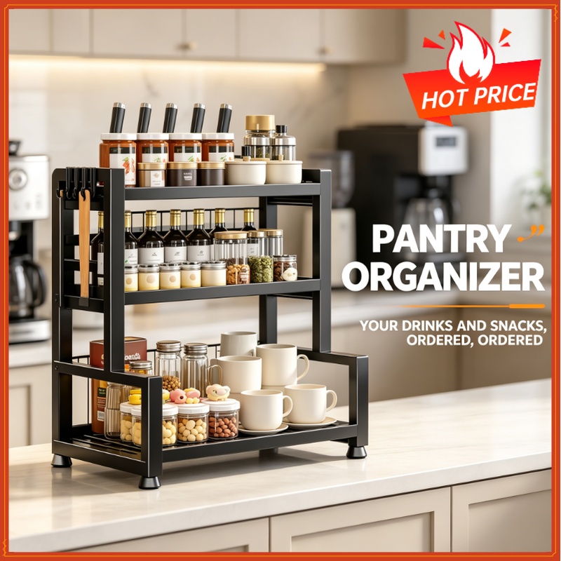 Commercial Kitchen Knife Holder - Suporte de Especiarias Metálico Ajustável de