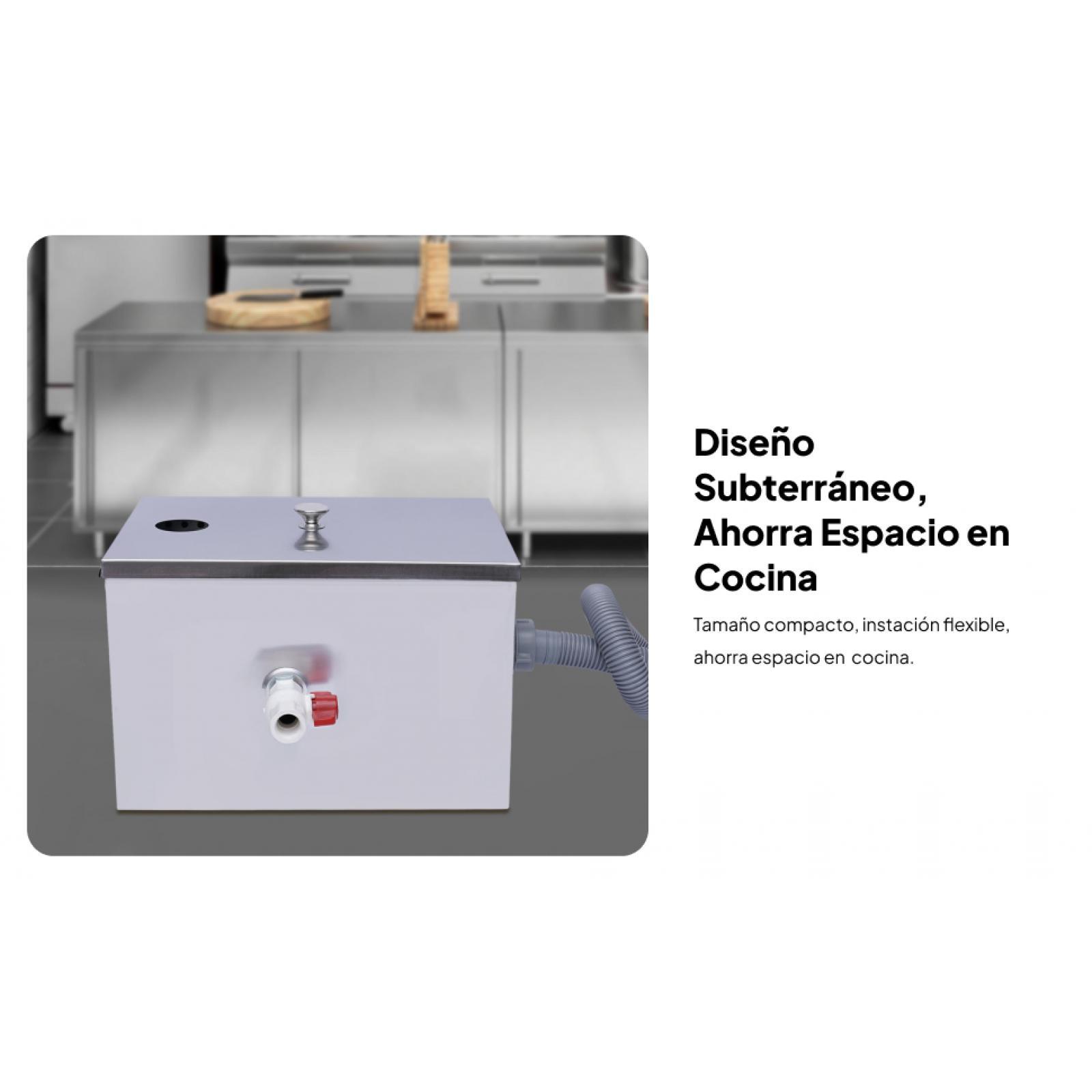 Commercial Kitchen Grease Interceptor - Separador de Óleo de Aço Inoxidável