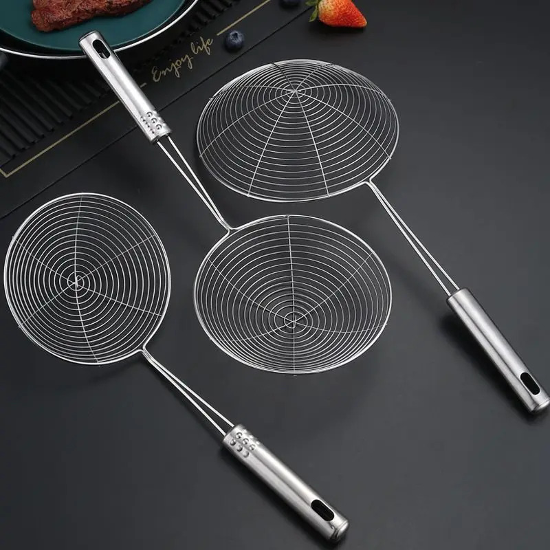 Commercial Kitchen Oil Filter - Skimmer oval de aço inoxidável, filtro