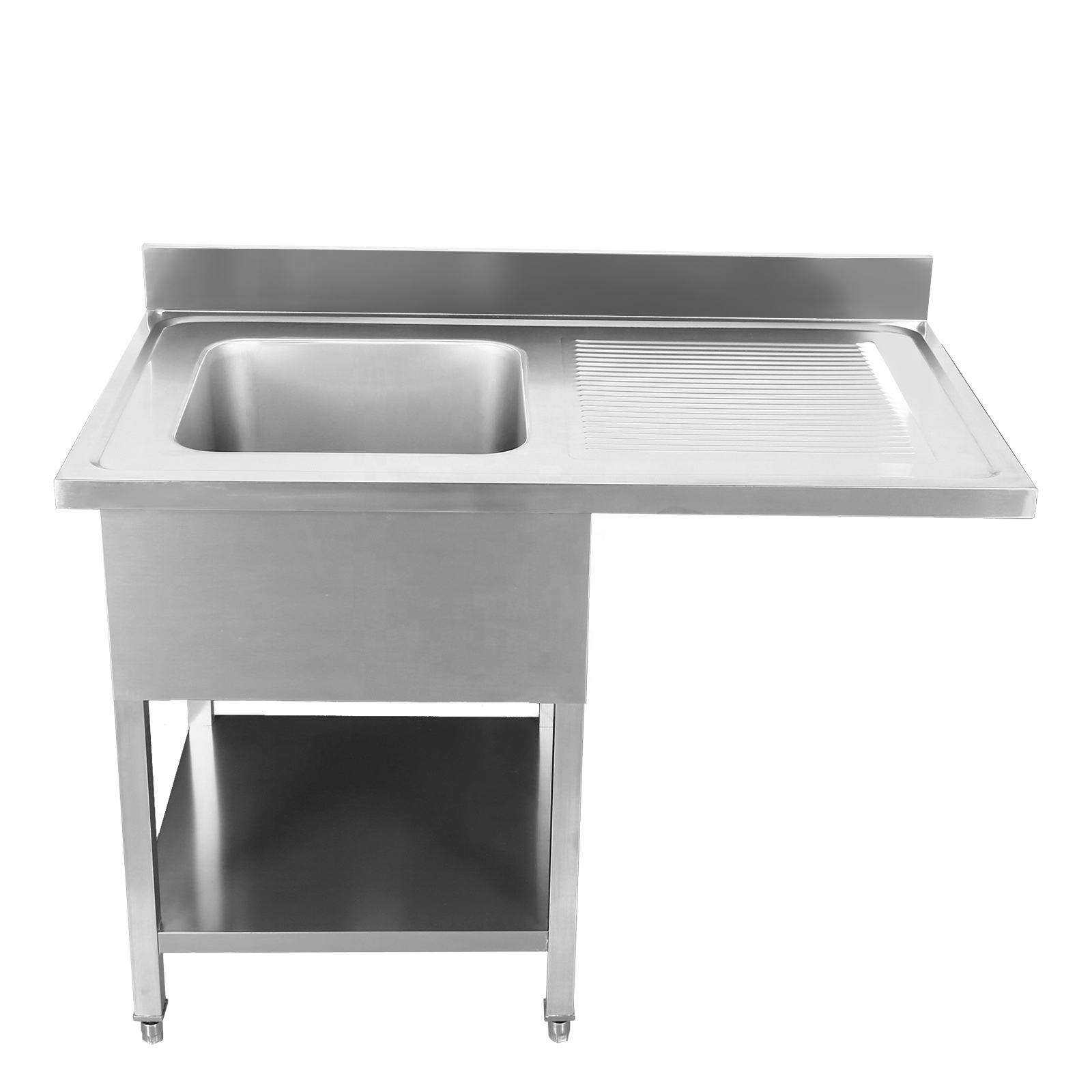 Commercial Kitchen Sink - Mesa de Trabalho em Aço Inoxidável