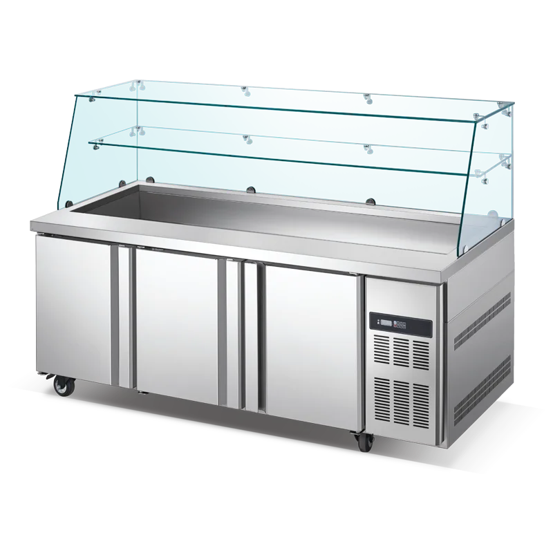 Bain Marie Food Warmer - # Refrigerador comercial da bancada da