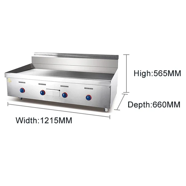 Chapa plana a gás comercial re - Commercial Kitchen Griddle avaliação e preço