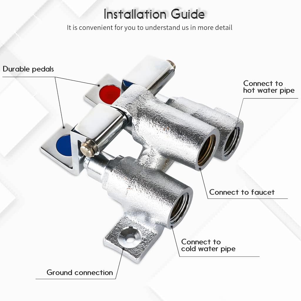 Válvula de Pedal de Latão com  - Commercial Kitchen Sink avaliação e preço