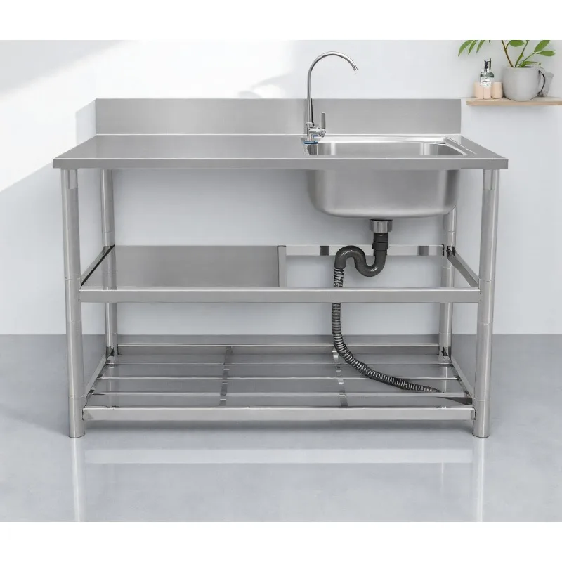 Pia independente de aço inoxid - Commercial Kitchen Sink avaliação e preço