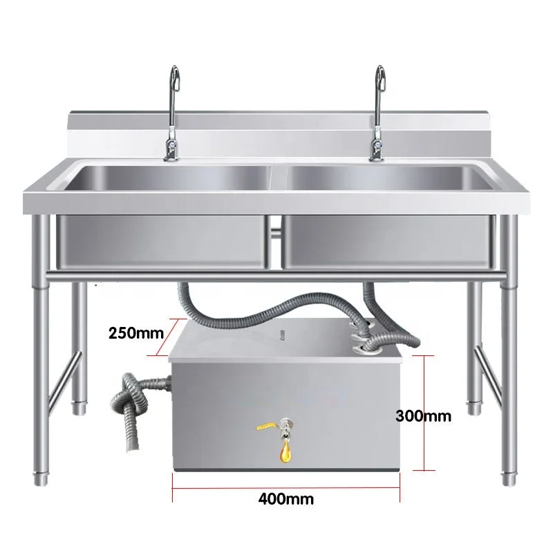 -Nova chegada de aço inoxidáve - Commercial Kitchen Grease Interceptor avaliação e preço