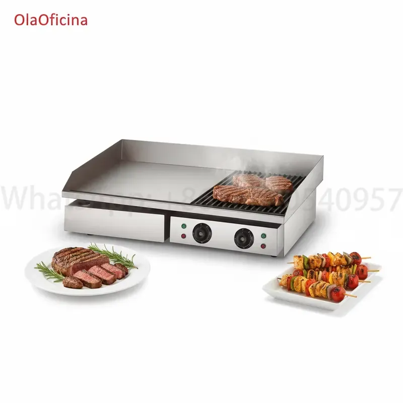 Chapa Elétrica Profissional de - Commercial Kitchen Griddle avaliação e preço