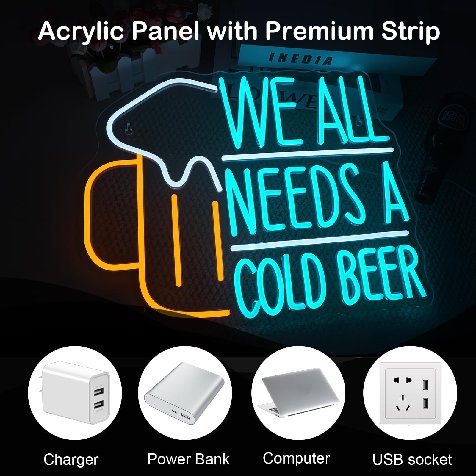 Sinal de néon de cerveja LED s - Commercial Kitchen Needs avaliação e preço