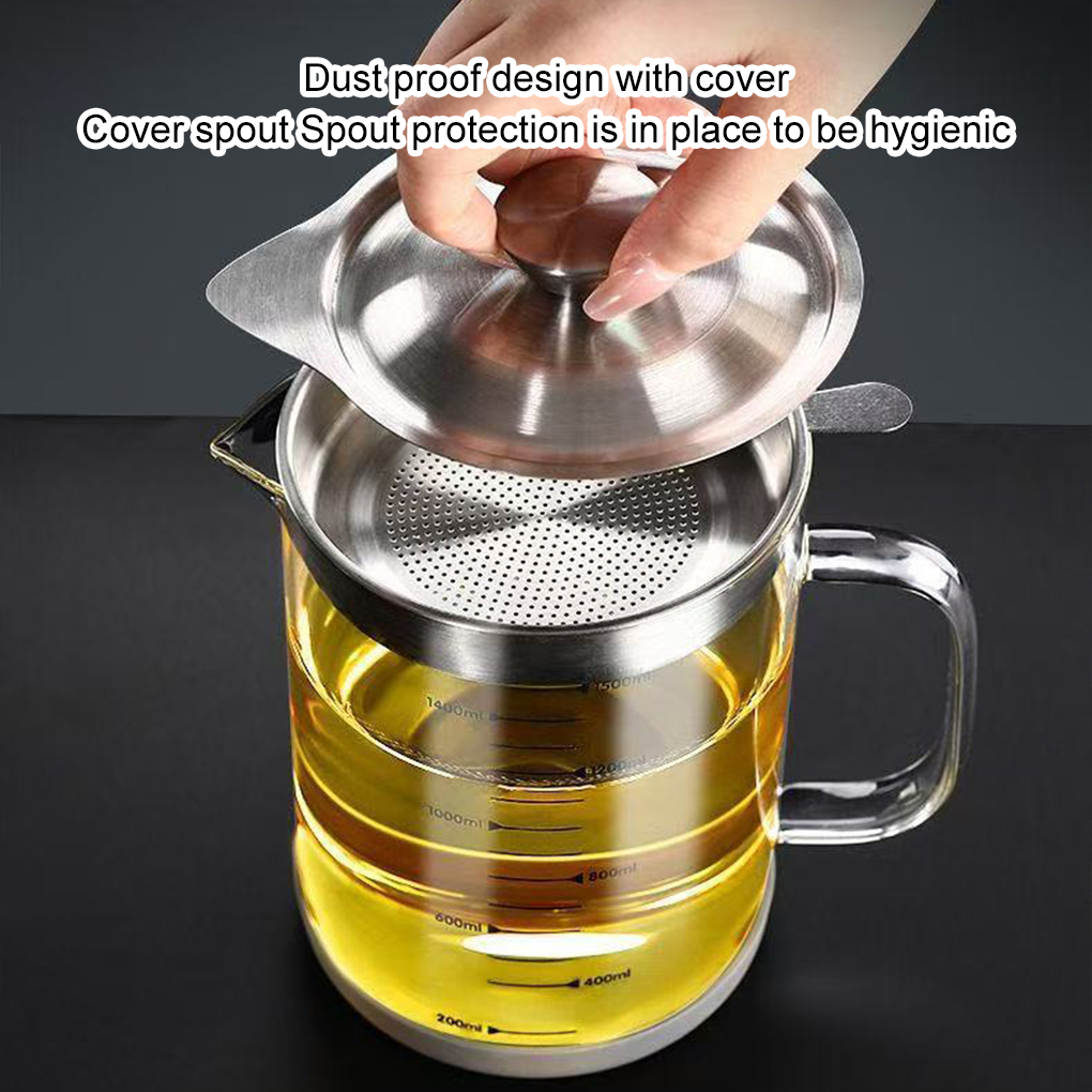 Filtro de óleo de vidro 1l/1,5 - Commercial Kitchen Oil Filter avaliação e preço