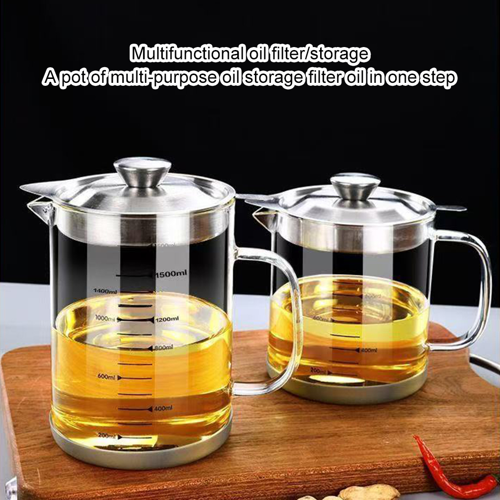 Filtro de óleo de vidro 1l/1,5 - Commercial Kitchen Oil Filter avaliação e preço