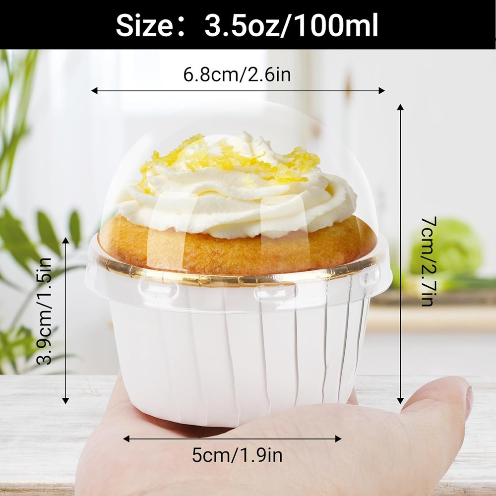 50 pçs muffins copo de papel c - Commercial Kitchen Items avaliação e preço