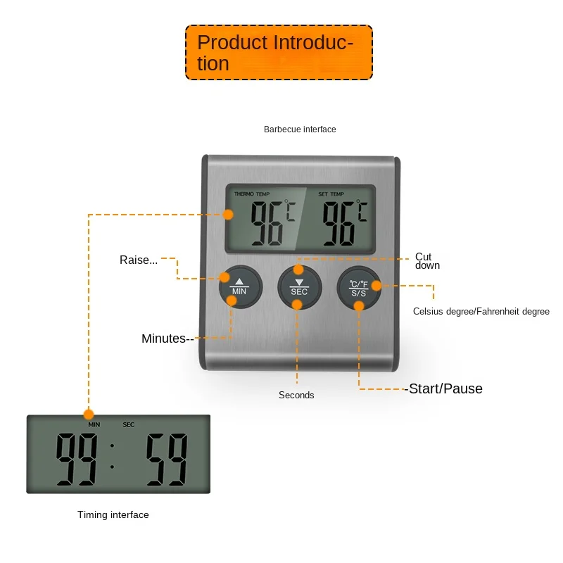 Tp700 digital remoto sem fio a - Commercial Kitchen Timer avaliação e preço