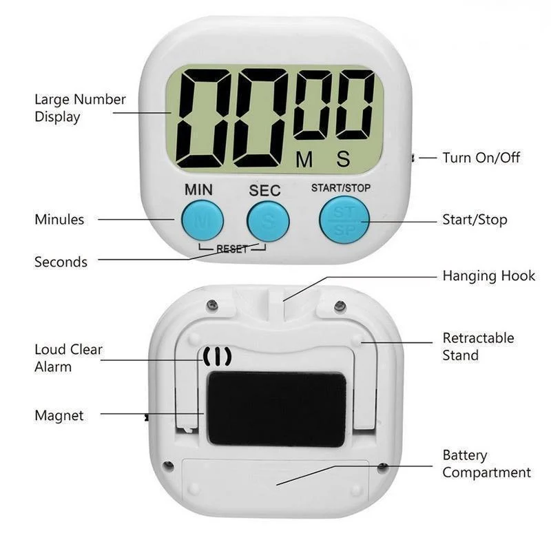 Mini Timer Digital de Cozinha  - Commercial Kitchen Timer avaliação e preço