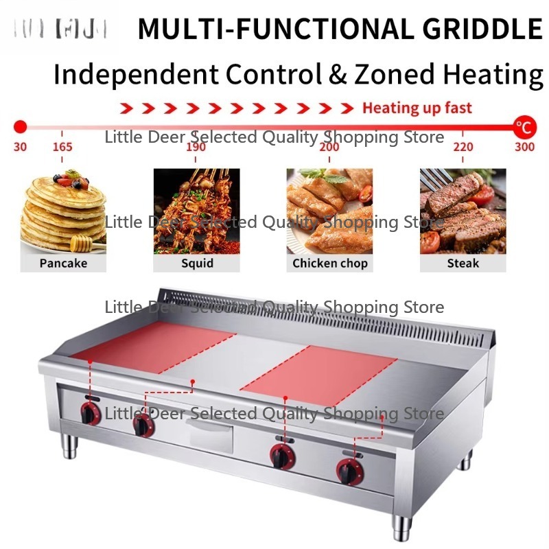 16mm comercial restaurante equ - Commercial Kitchen Griddle avaliação e preço