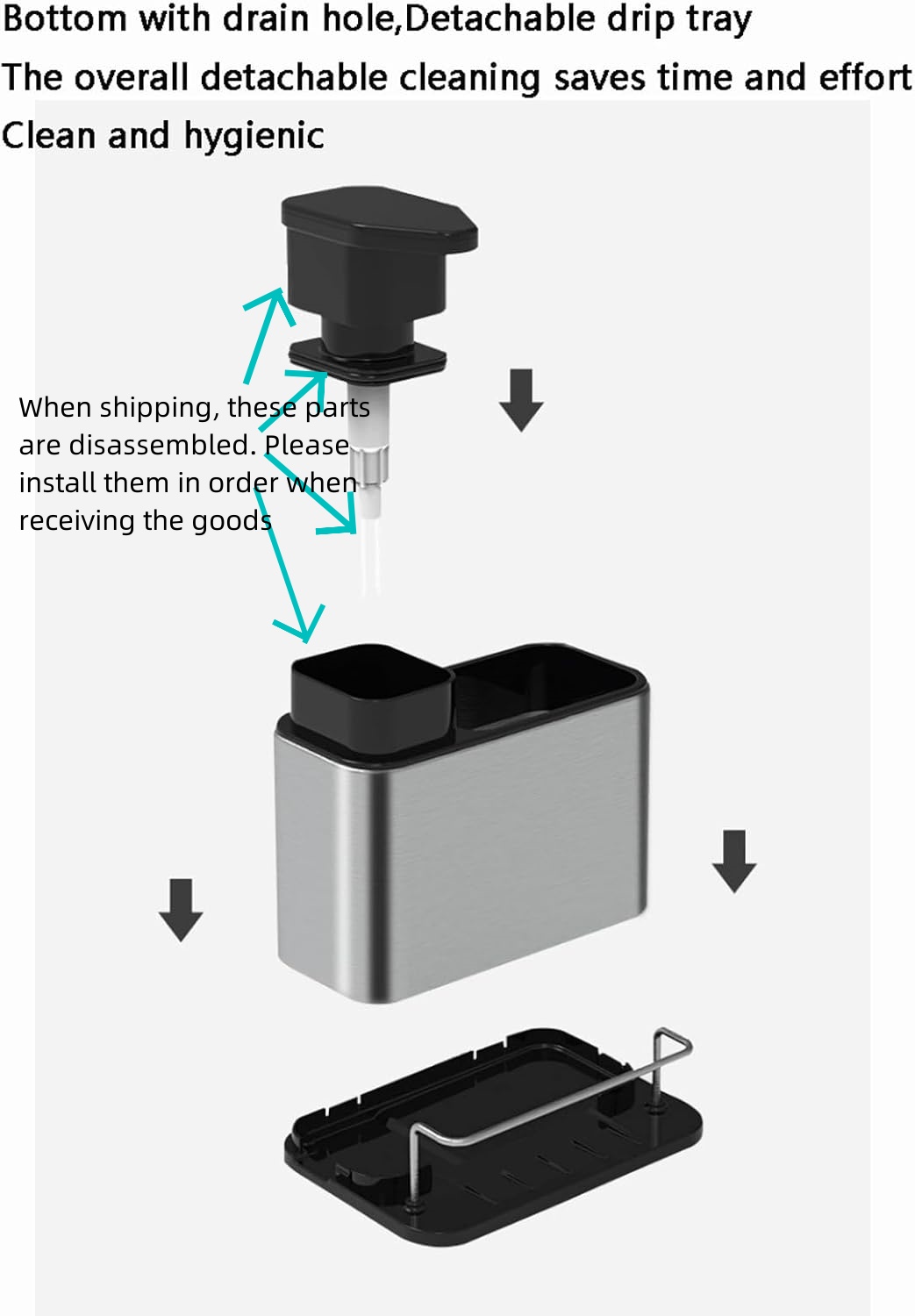 Dispensador de sabão de talher - Commercial Kitchen Sink avaliação e preço