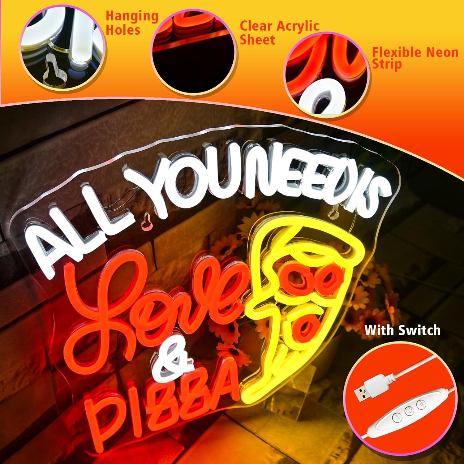 Letreiro Neon 'All You Need Is - Commercial Kitchen Needs avaliação e preço