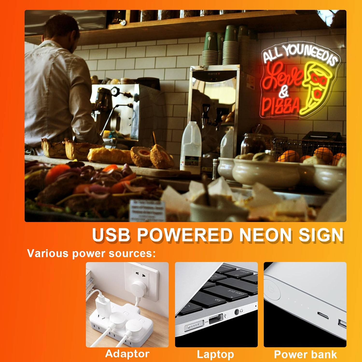 Letreiro Neon 'All You Need Is - Commercial Kitchen Needs avaliação e preço
