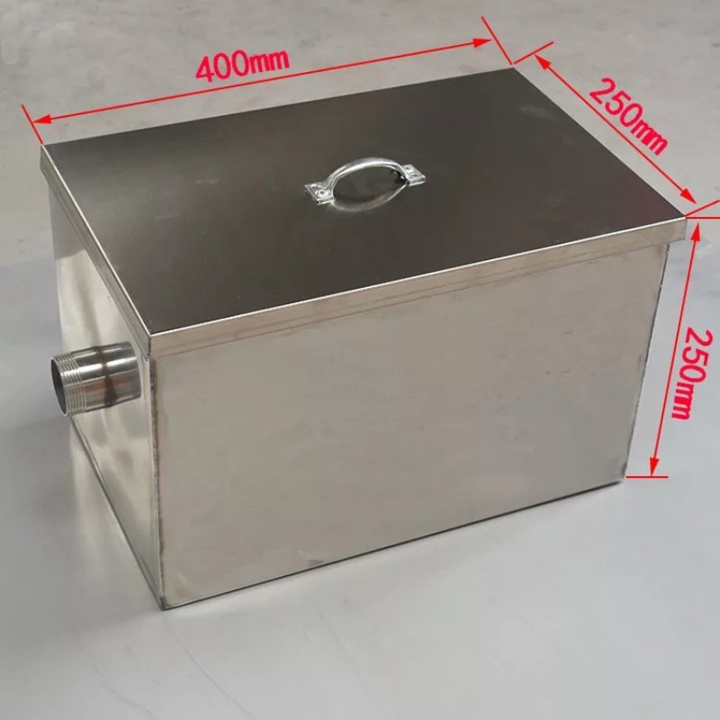 Interceptor de graxa de aço in - Commercial Kitchen Grease Interceptor avaliação e preço