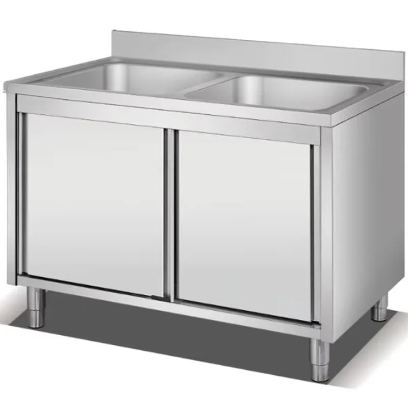 Mesa de armazenamento de cozin - Commercial Kitchen Sink avaliação e preço
