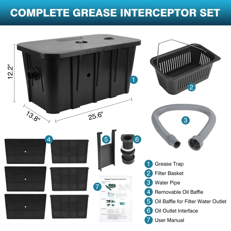 Separador De Óleo De Água De P - Commercial Kitchen Grease Interceptor avaliação e preço