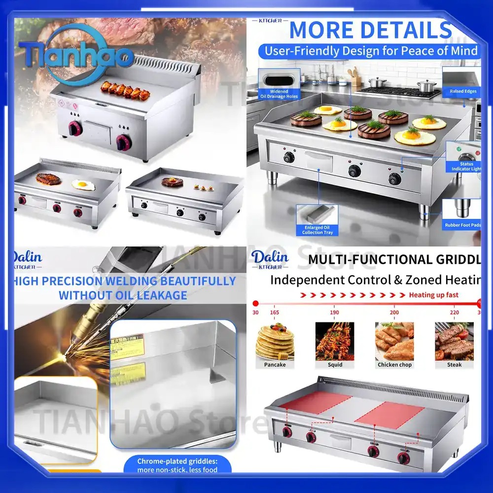 Chapa Elétrica Antiaderente de - Commercial Kitchen Griddle avaliação e preço