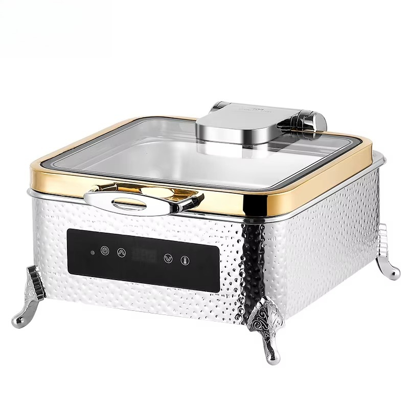 Rechaud Elétrico de Aço Inoxid - Bain Marie Food Warmer avaliação e preço