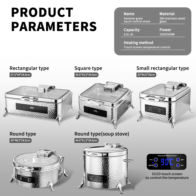 Rechaud Elétrico de Aço Inoxid - Bain Marie Food Warmer avaliação e preço