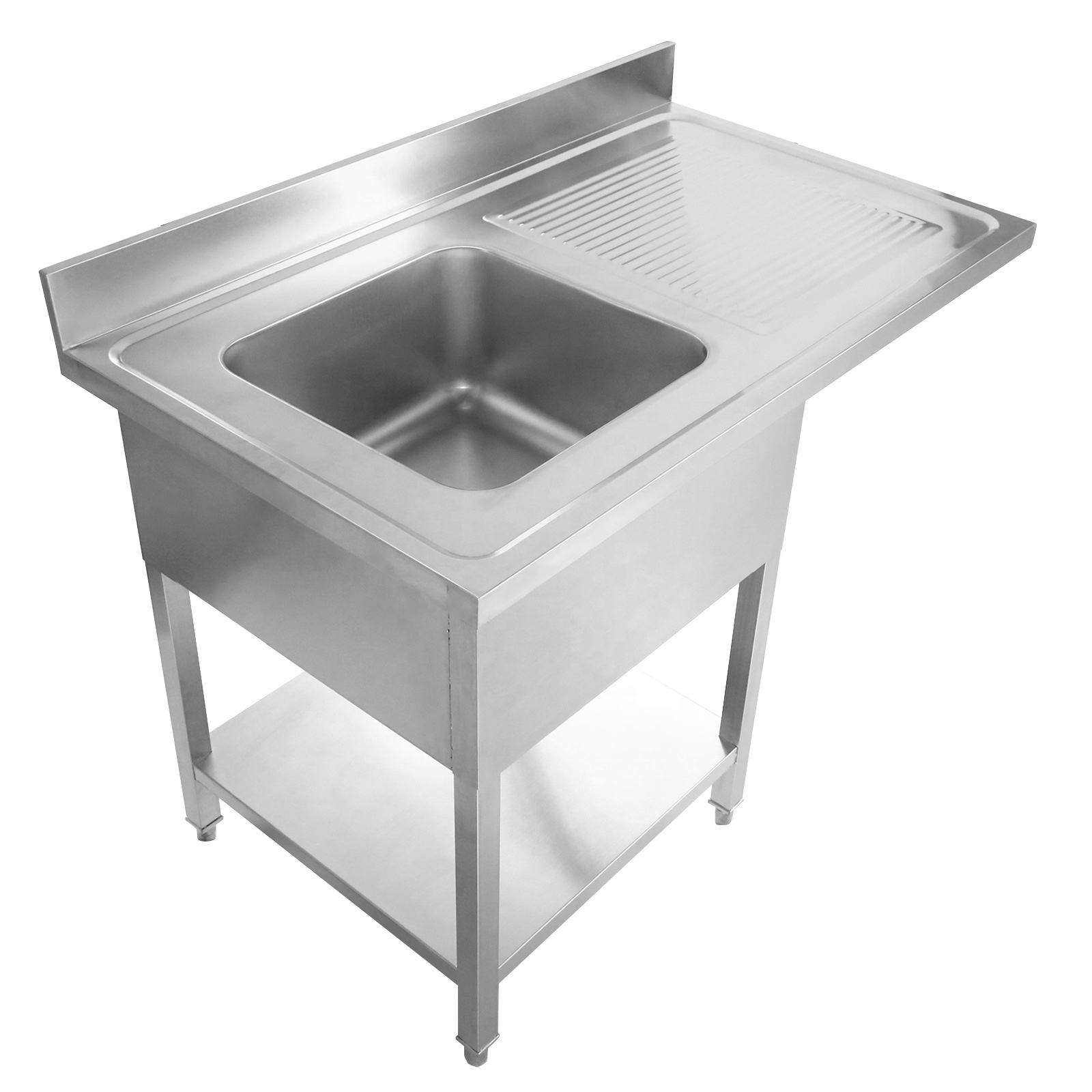 Mesa de Trabalho em Aço Inoxid - Commercial Kitchen Sink avaliação e preço