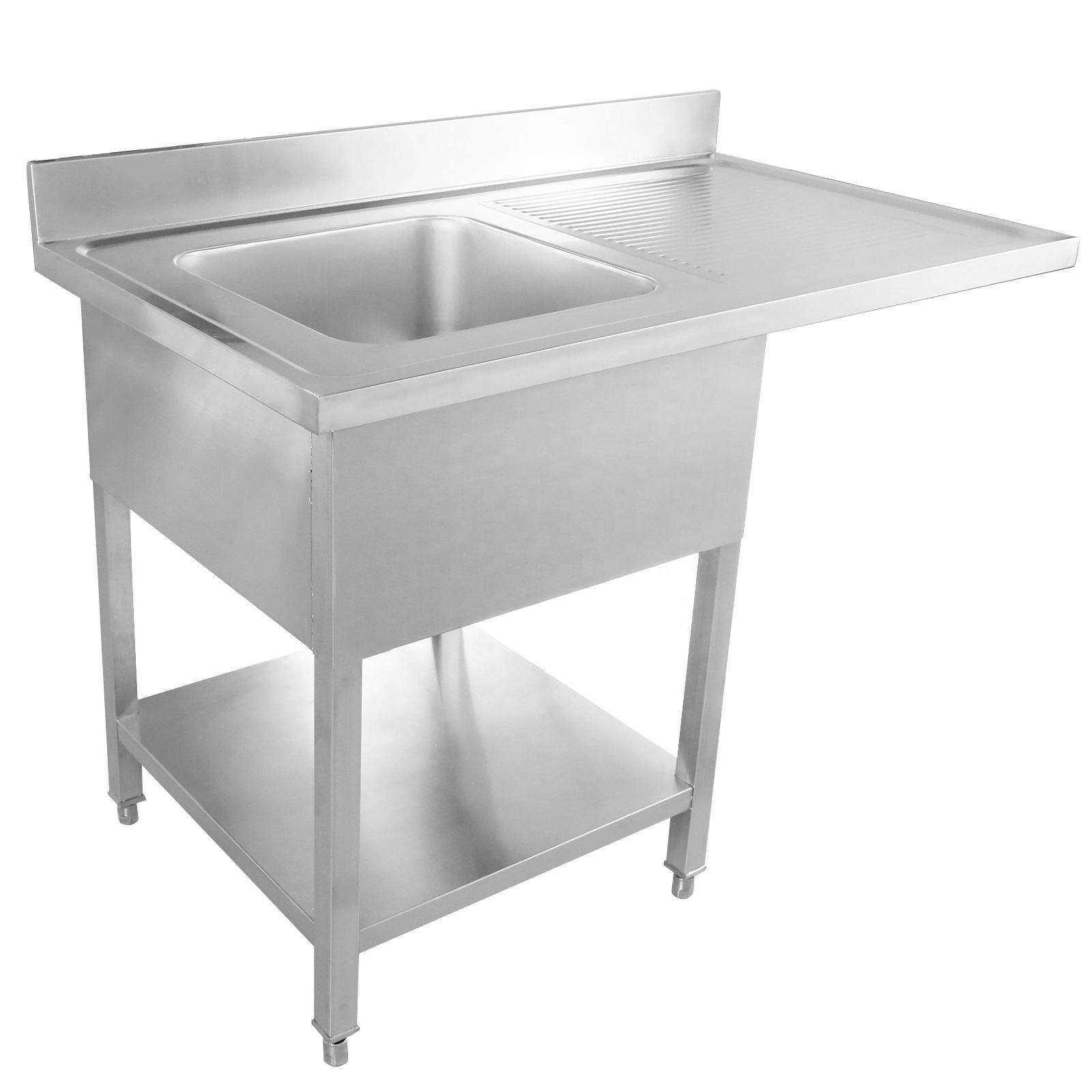 Mesa de Trabalho em Aço Inoxid - Commercial Kitchen Sink avaliação e preço