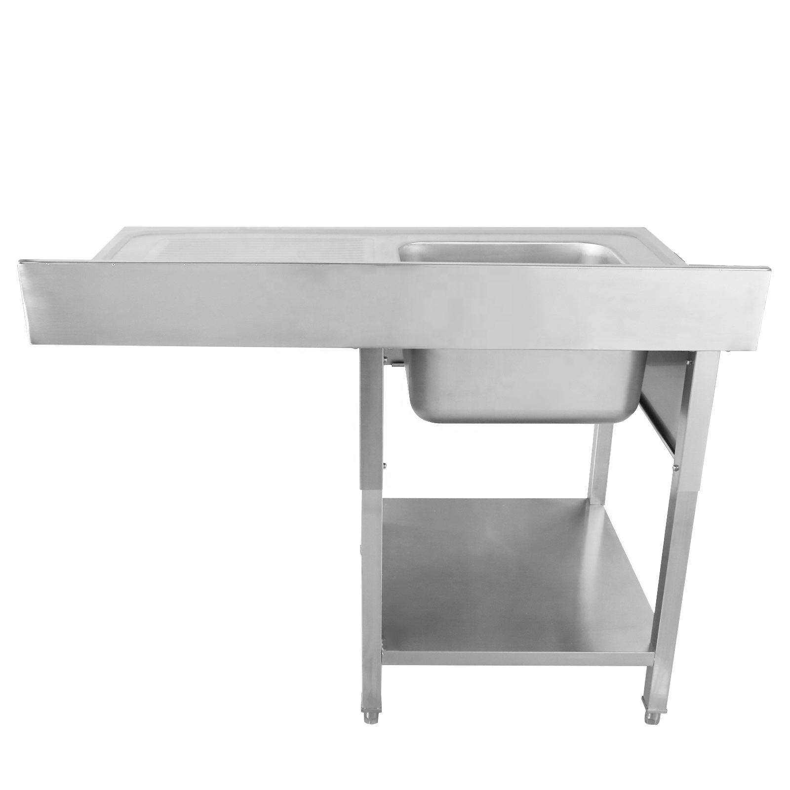 Mesa de Trabalho em Aço Inoxid - Commercial Kitchen Sink avaliação e preço